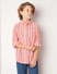Peach Striped Full Sleeves Shirt_414945+2