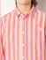 Peach Striped Full Sleeves Shirt_414945+6