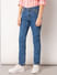 Blue Washed Regular Fit Jeans_414962+3