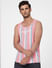 Pink Striped Sleeveless T-shirt_391243+2