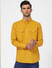 Mustard Linen Blend Shirt_391244+2