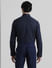 Navy Blue Formal Full Sleeves Shirt_410046+4