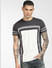 Grey Colourblocked Crew Neck T-shirt_397986+2