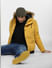 Yellow Fur Hood Casual Jacket_398011+1