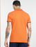 Orange Logo Print Polo T-shirt_398015+4