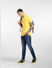 Yellow Logo Print Polo T-shirt_398016+1
