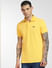 Yellow Logo Print Polo T-shirt_398016+2