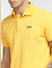 Yellow Logo Print Polo T-shirt_398016+5
