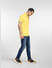 Yellow Logo Print Polo T-shirt_398016+6