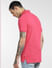 Pink Logo Print Polo T-shirt_398017+4