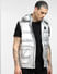 Silver Hooded Puffer Vest
