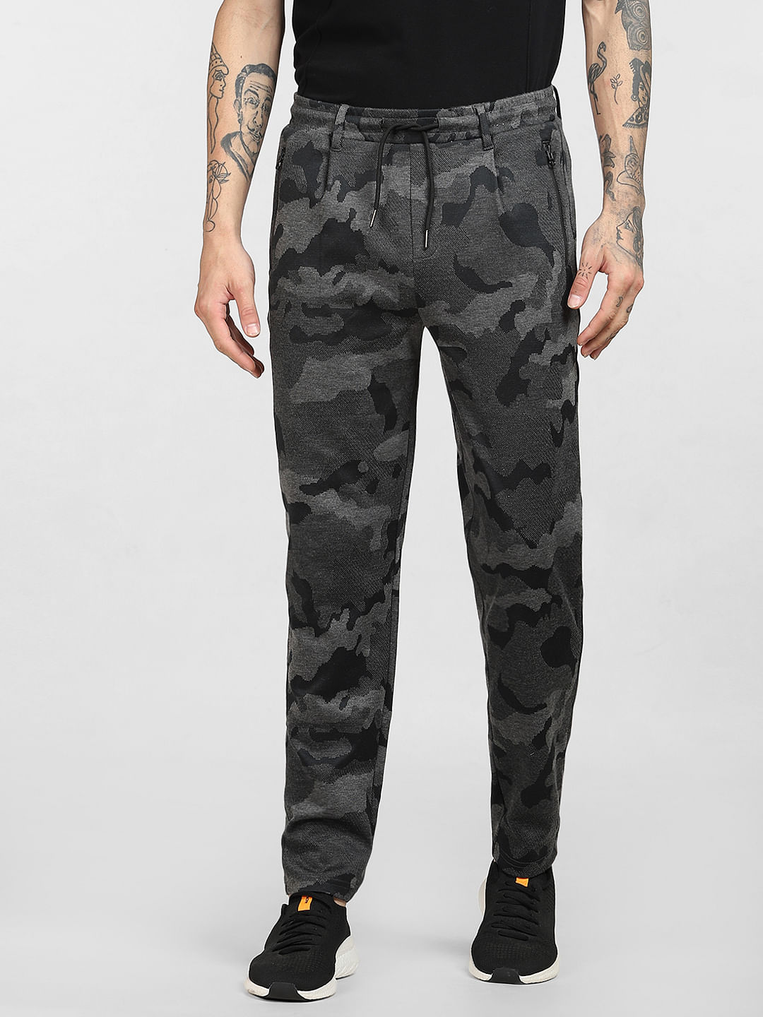 Boys Del Jr Camo IN Slim Fit Trousers