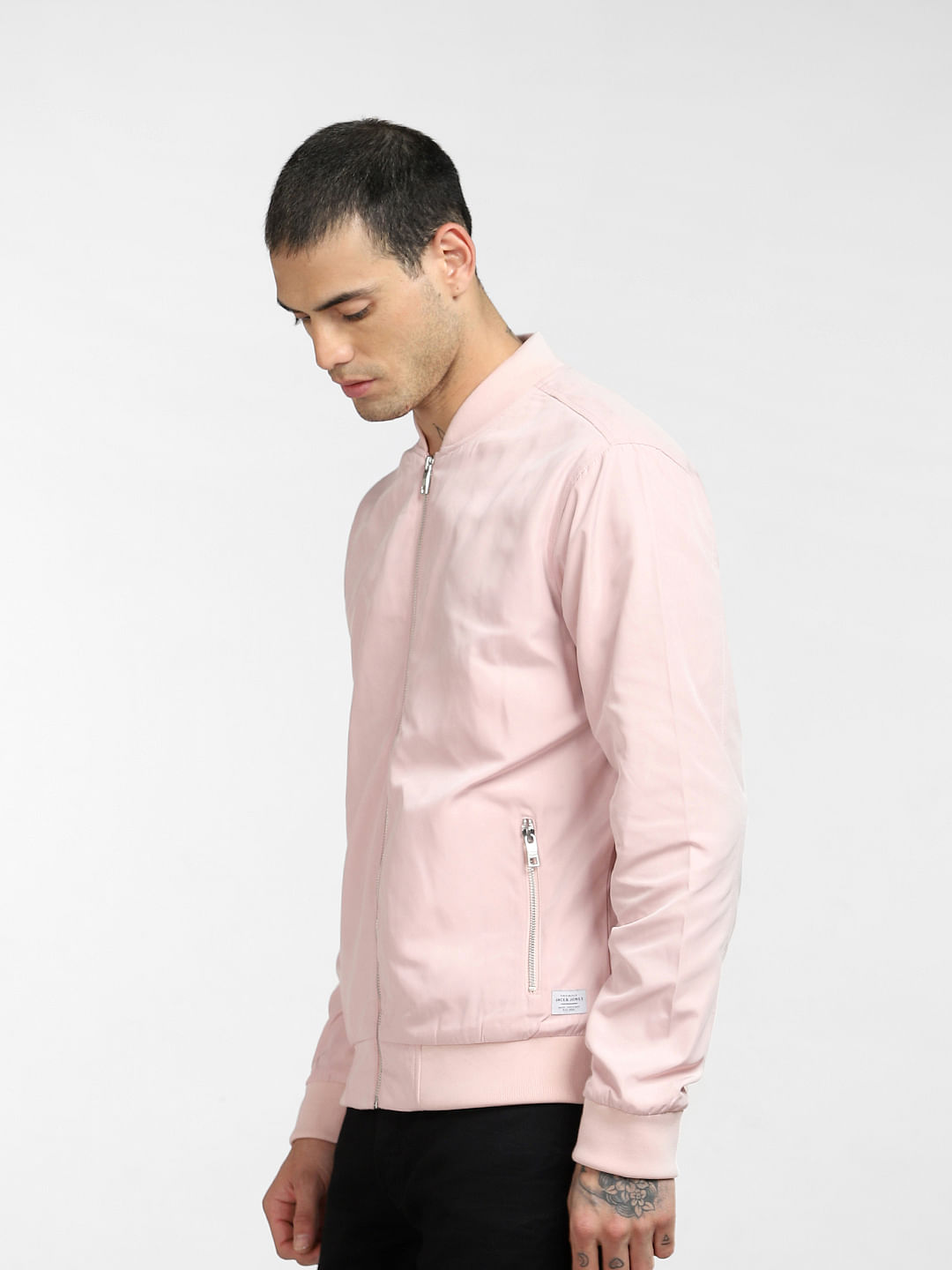 Pink bomber outlet jacket