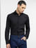 Black Linen Full Sleeves Shirt_398035+2