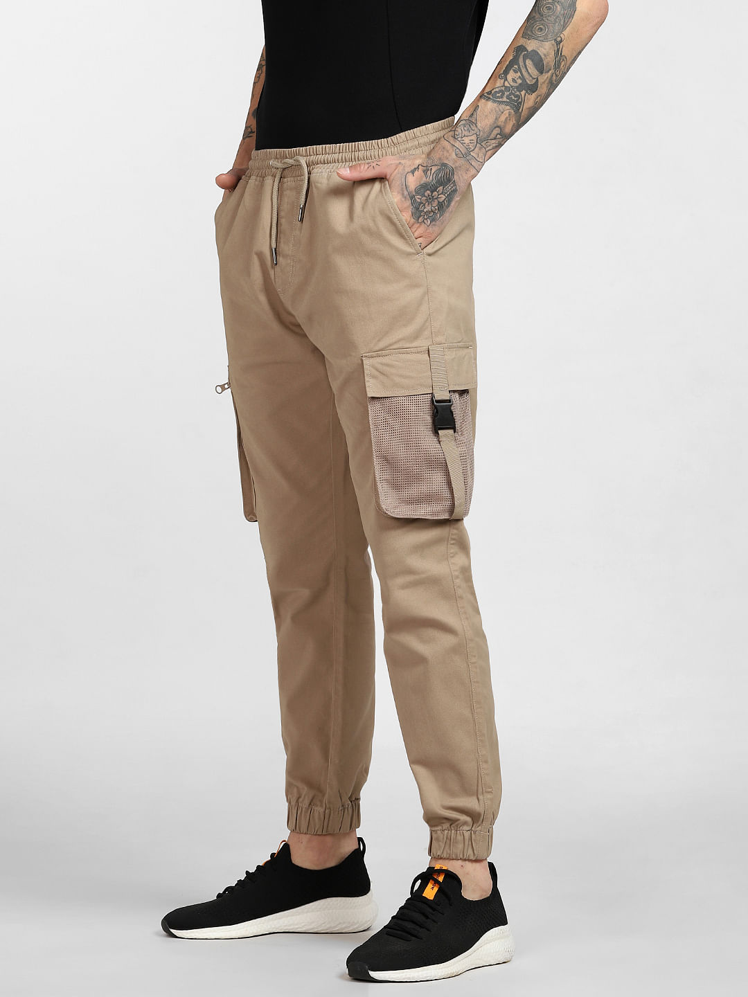 Buy Indian Terrain Olive Slim Fit Cargo Pants from top Brands at Best  Prices Online in India  Tata CLiQ