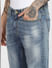 Light Blue Low Rise Faded Slim Jeans_398041+5