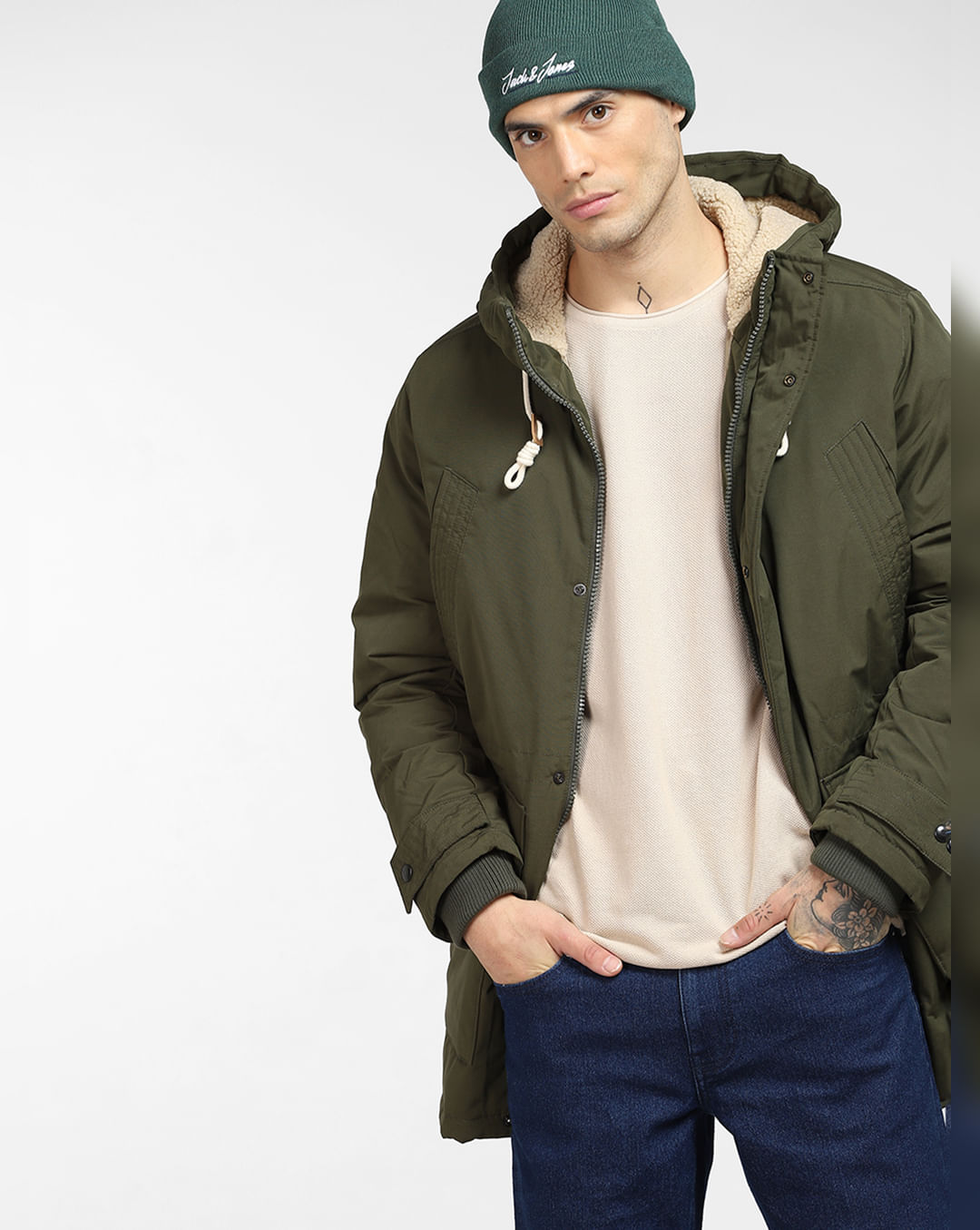 Borg Lined Parka Jacket with Stormwear™, M&S Collection