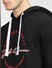 Black Logo Print Hooded Sweatshirt_398046+5