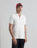 White Contrast Inner Neck Polo T-shirt_408401+1