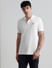 White Contrast Inner Neck Polo T-shirt_408401+2
