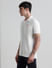 White Contrast Inner Neck Polo T-shirt_408401+3