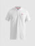 White Contrast Inner Neck Polo T-shirt_408401+7