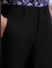 Black Mid Rise Twill Trousers_408407+4