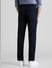 Navy Mid Rise Twill Trousers_408408+3