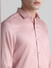 Pink Full Sleeves Solid Shirt_408410+5