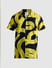 Yellow Abstract Print Short Sleeves Shirt_408412+7