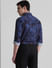 Dark Blue Printed Full Sleeves Shirt_408424+4