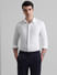 White Knitted Full Sleeves Shirt_408431+2