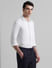 White Knitted Full Sleeves Shirt_408431+3