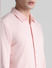 Pink Solid Knitted Shirt_408432+5
