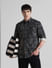 Black Printed Full Sleeves Shirt_408435+1