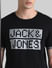 Black Logo Print Crew Neck T-shirt_408439+5
