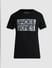 Black Logo Print Crew Neck T-shirt_408439+7
