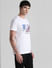 URBAN RACERS by JACK&JONES White Logo Print Crew Neck T-shirt_408454+3