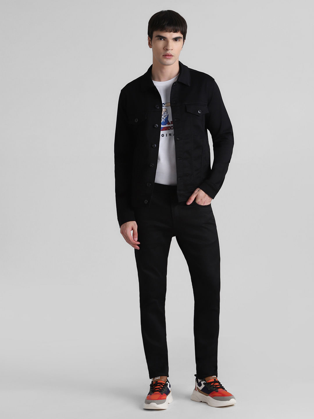 Buy Greenwich Mens Black Denim Jacket – Blakely Clothing US