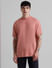 Pink Logo Print Oversized T-shirt_408460+2