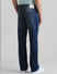 Blue Low Rise Washed Bootcut Jeans_408466+3