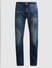 Blue High Rise Washed Bootcut Jeans_408466+6