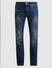 Blue Mid Rise Washed Regular Fit Jeans_408468+6