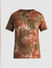 Brown Tie-Dye Crew Neck T-shirt_408471+7
