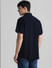 Dark Blue Short Sleeves Shirt_408476+4