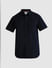 Dark Blue Short Sleeves Shirt_408476+7