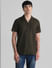 Olive Short Sleeves Shirt_408479+2