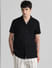 Black Short Sleeves Shirt_408480+2