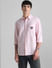 Pink Embroidered Patch Shirt_408482+2