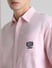 Pink Embroidered Patch Shirt_408482+5
